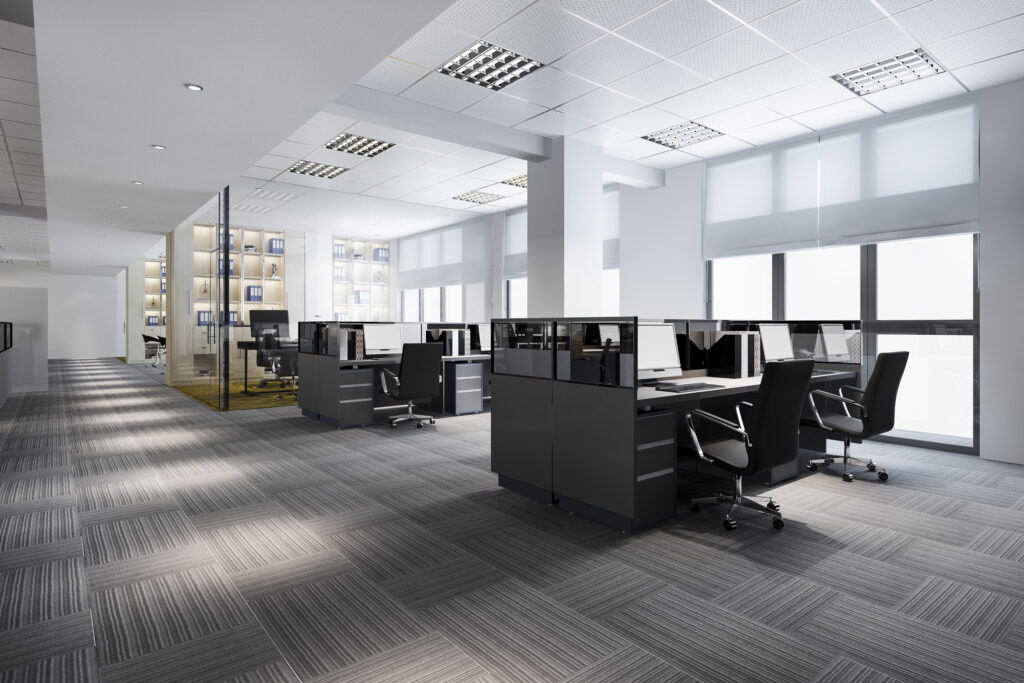 clean office carpets and upholstery after professional cleaning